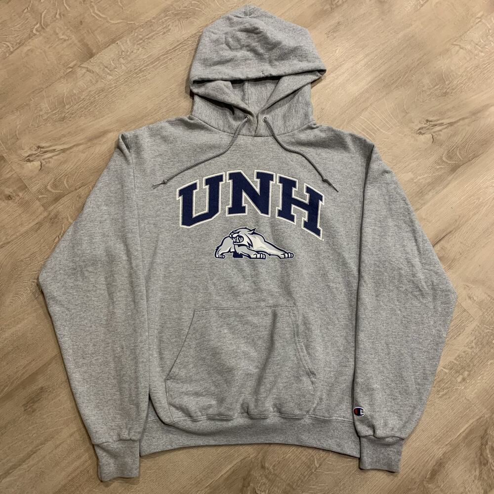 Champion University Of New Hampshire UNH Hoodie Men's Medium Sweatshirt Wildcats